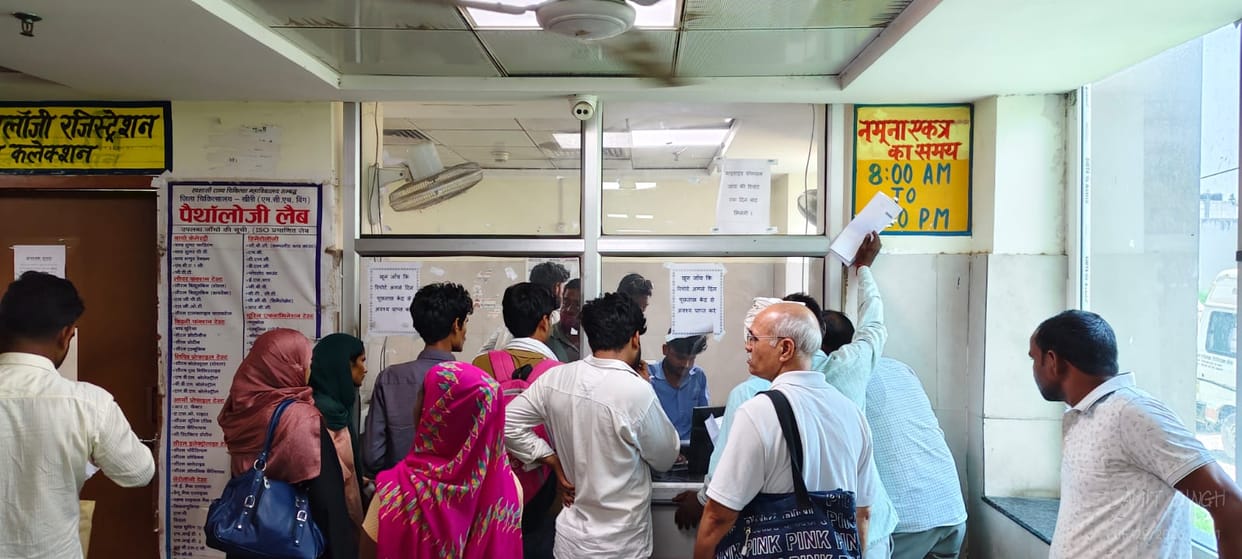Many health checkups at the district hospital stalled due to the lack of digital water