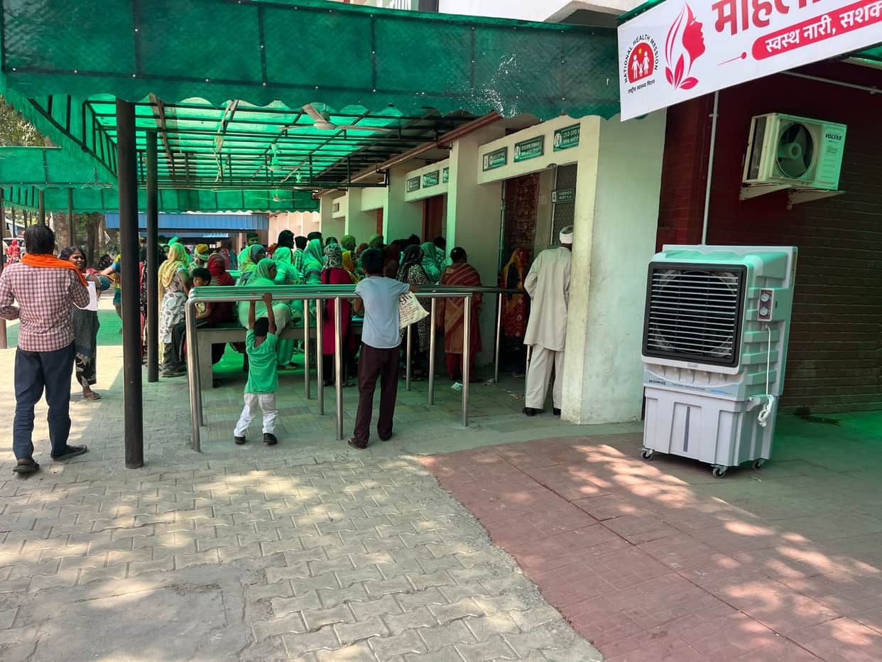 Coolers were installed in the Civil Hospital but they were forgotten to be switched on.