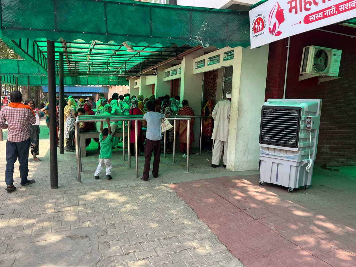Coolers were installed in the Civil Hospital but they were forgotten to be switched on.