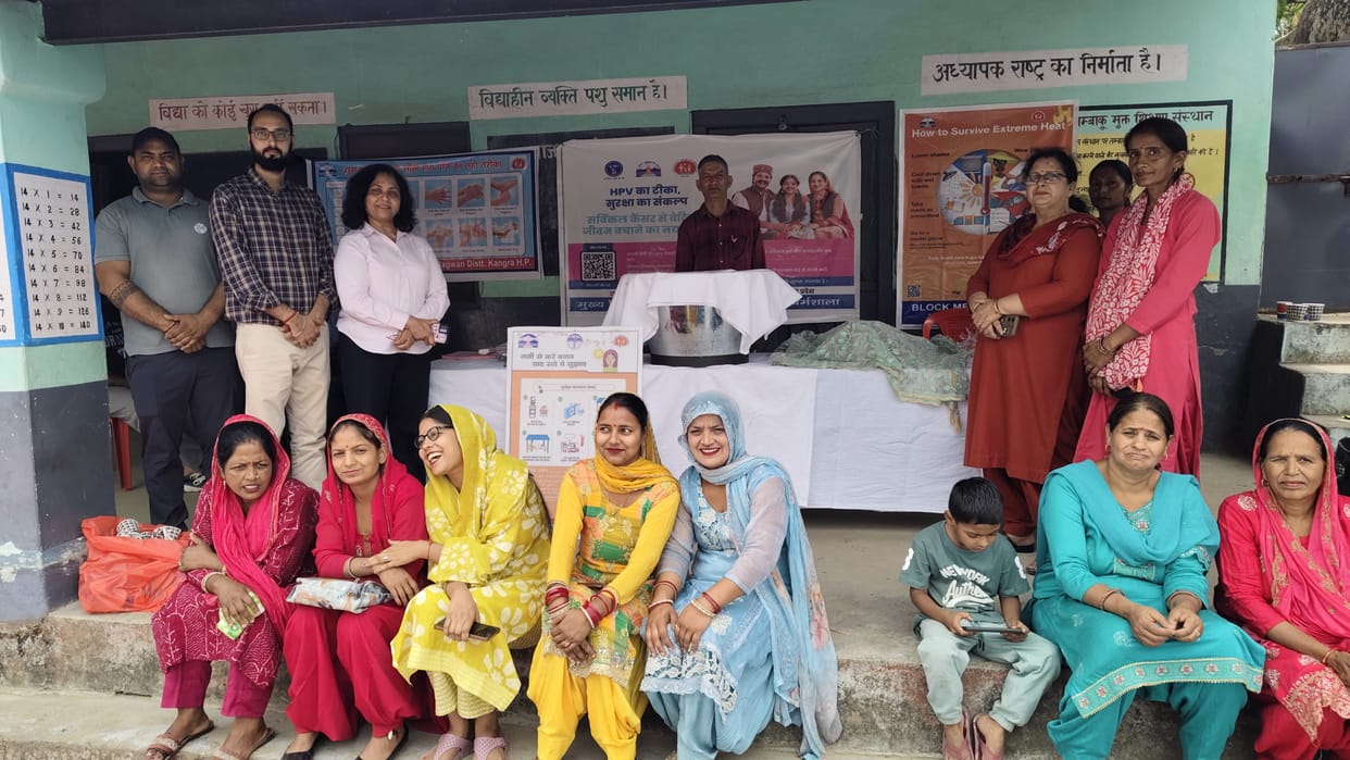 Awareness about health during voting in Chahari