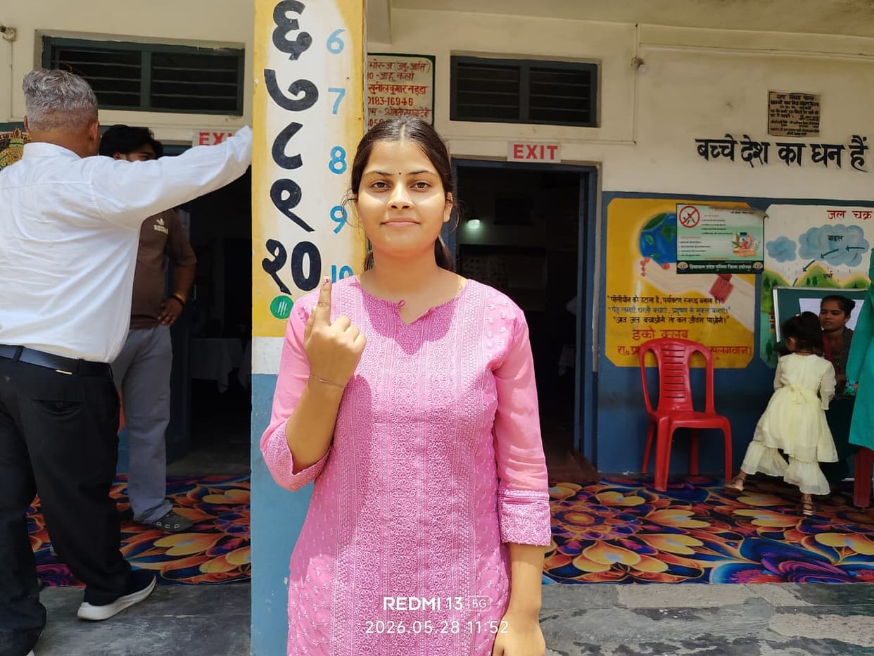 The youth showed enthusiasm to elect the village government.
