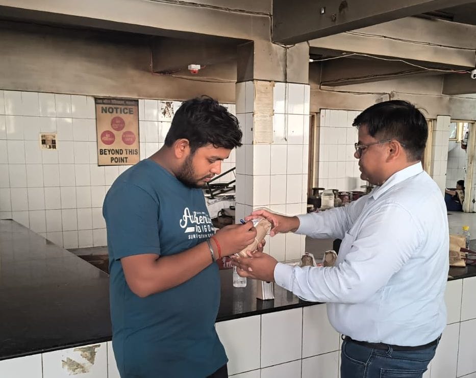 Samples of moong dal, milk, and salt were collected from the Government Medical College.