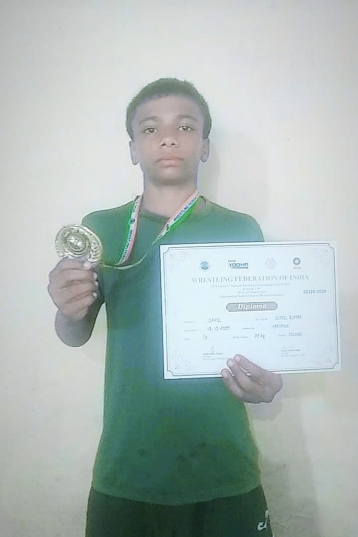 Sahil is bringing laurels to the state in wrestling