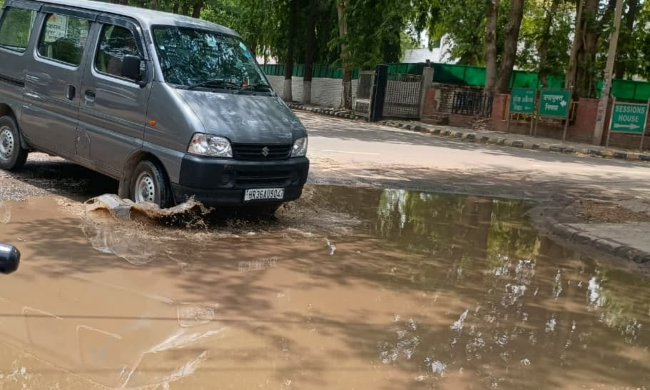 The storm brought down electric poles and trees, and the rain caused waterlogging.