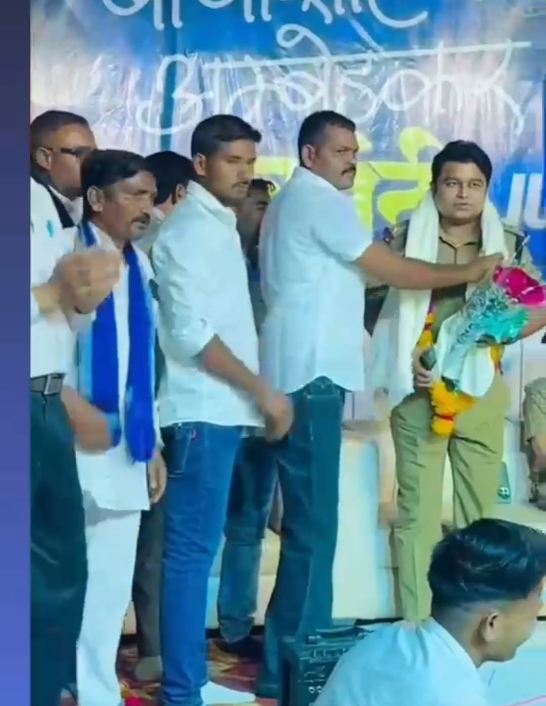 Notice issued to SDOP-TI for wearing garland from history sheeter, SP seeks reply