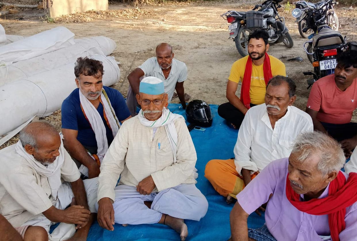 Protest against cutting of Ganga