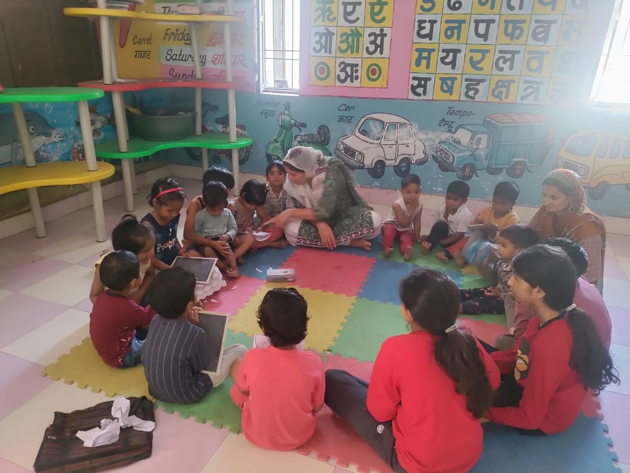Children are coming to Anganwadi, holidays have not been declared yet.