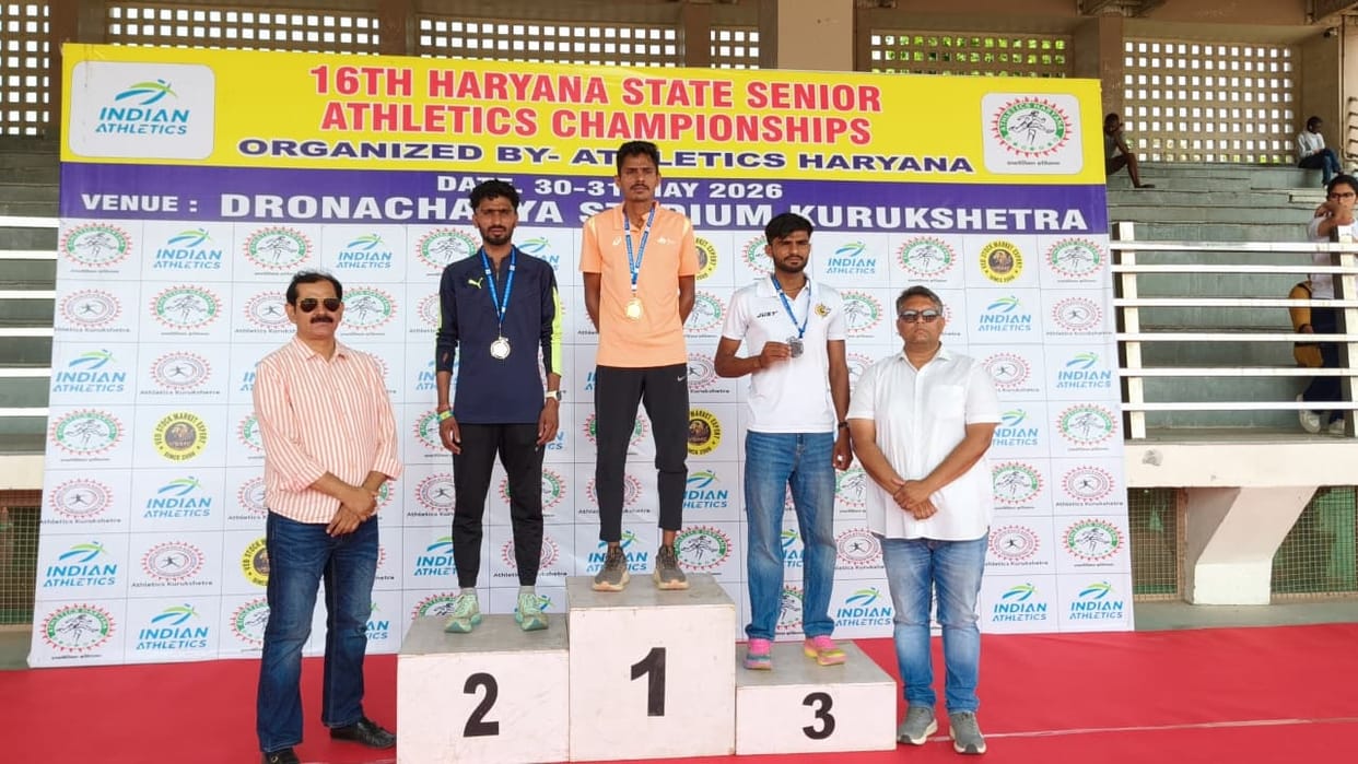 Shubham and Nidhi won gold in the State Athletics Championship