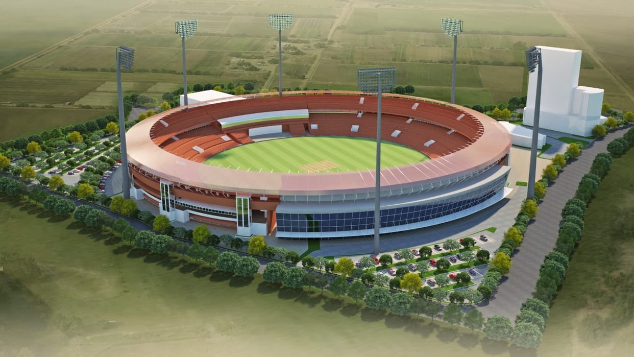 The stadium file has been sent to the government; now awaiting approval.