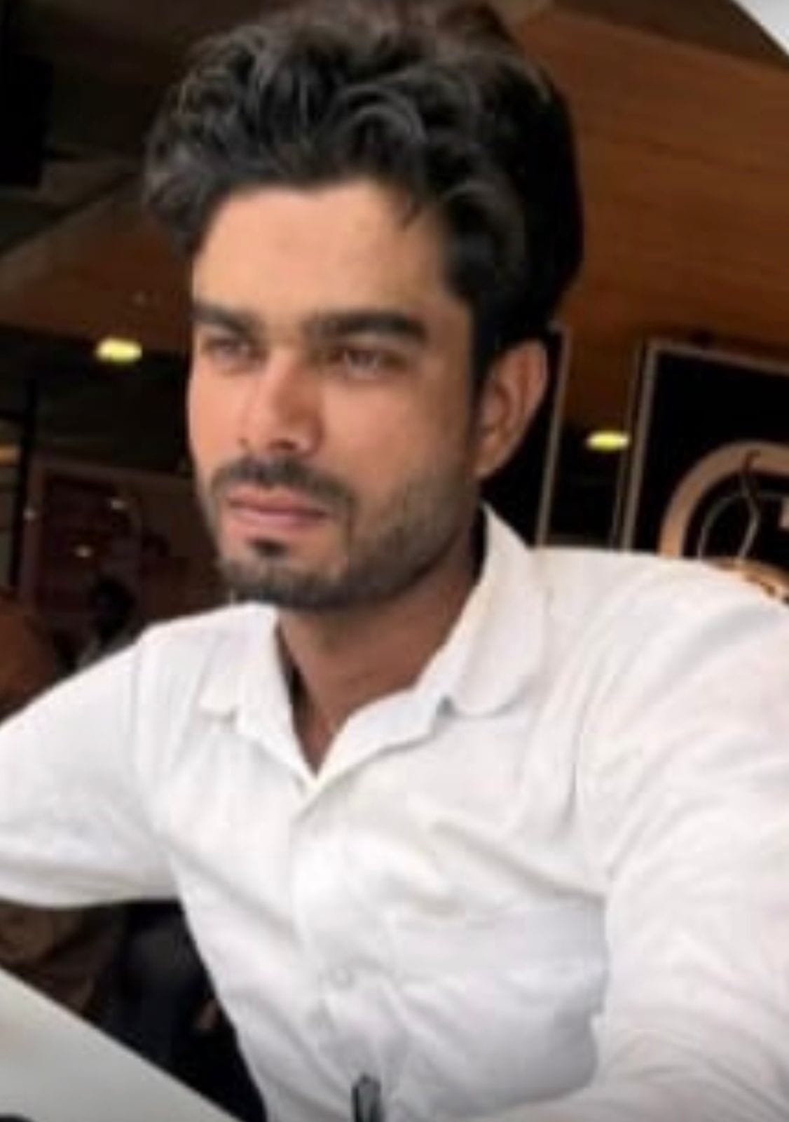 After his wife returned home, the young man committed suicide by slitting his throat with a grinder