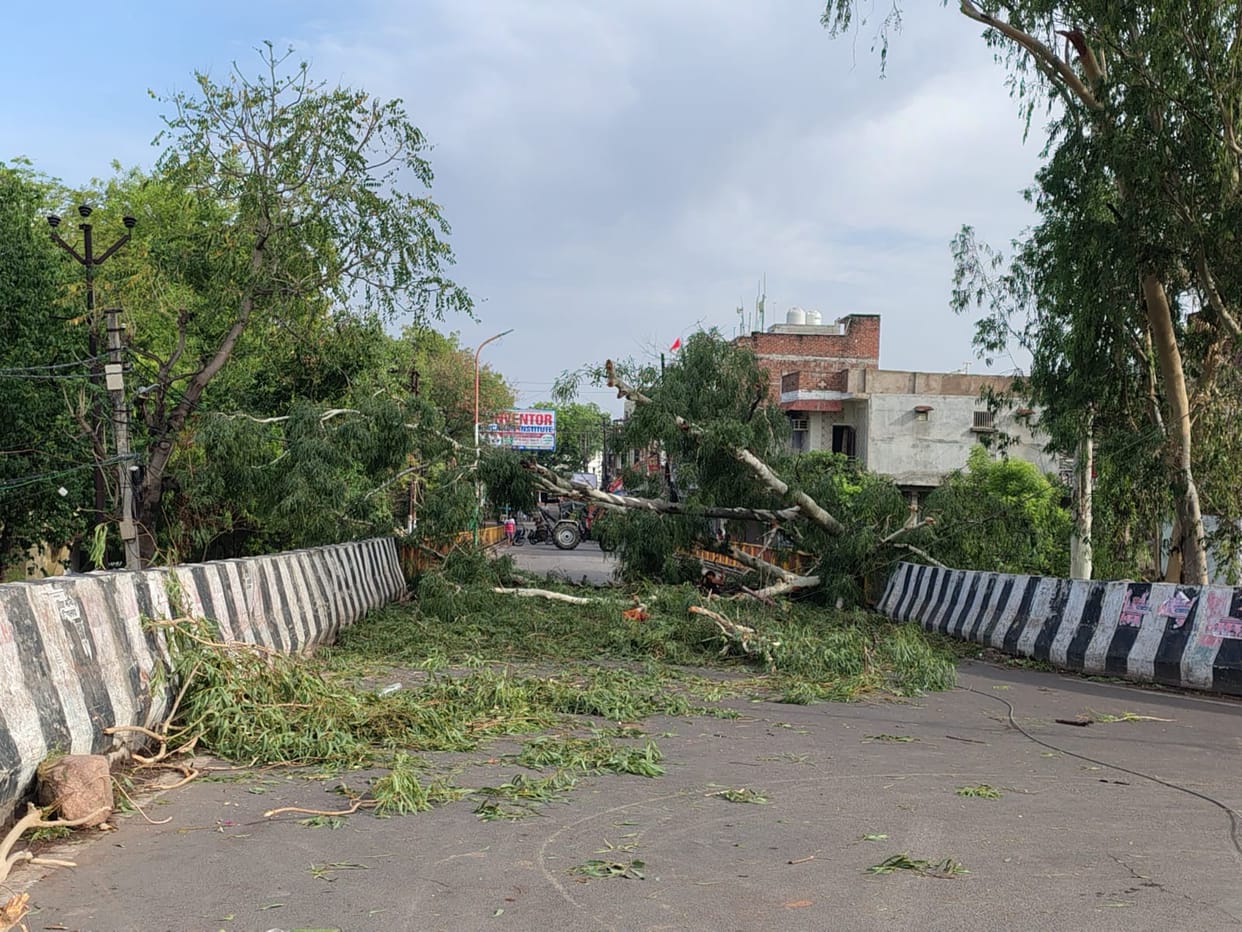 Storm wreaks havoc, pontoon bridge over Yamuna river closed