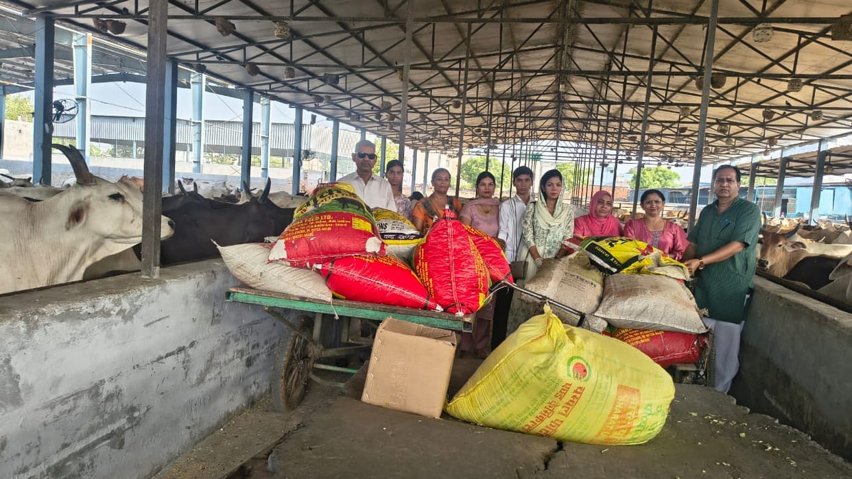Shaili Thakran celebrated her birthday by serving cows.