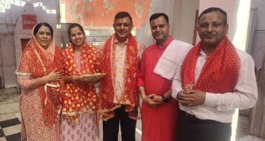 Director of Sainik Welfare Department visited Maa Jwala