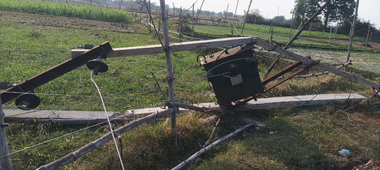 300 poles were broken due to the storm, power supply to 400 villages was disrupted.