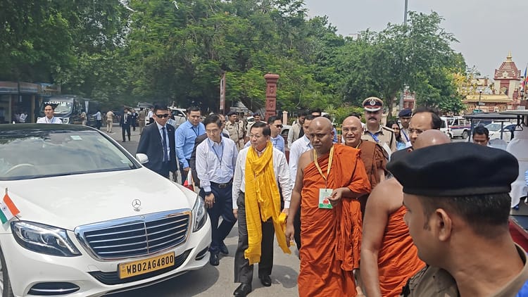 Bihar: महाबोधि मंदिर पहुंचे म्यांमार के राष्ट्रपति, बोधगया बना हाई सिक्योरिटी जोन; की विशेष प्रार्थना