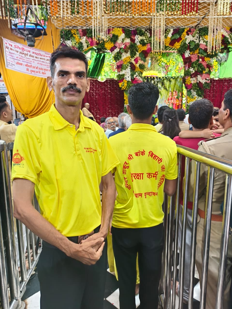 Change in Uniform for Security Personnel at Shri Banke Bihari Temple