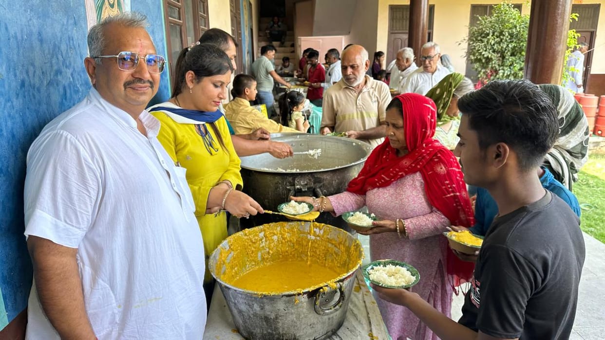 A community feast was organized to ensure peace and harmony in the region
