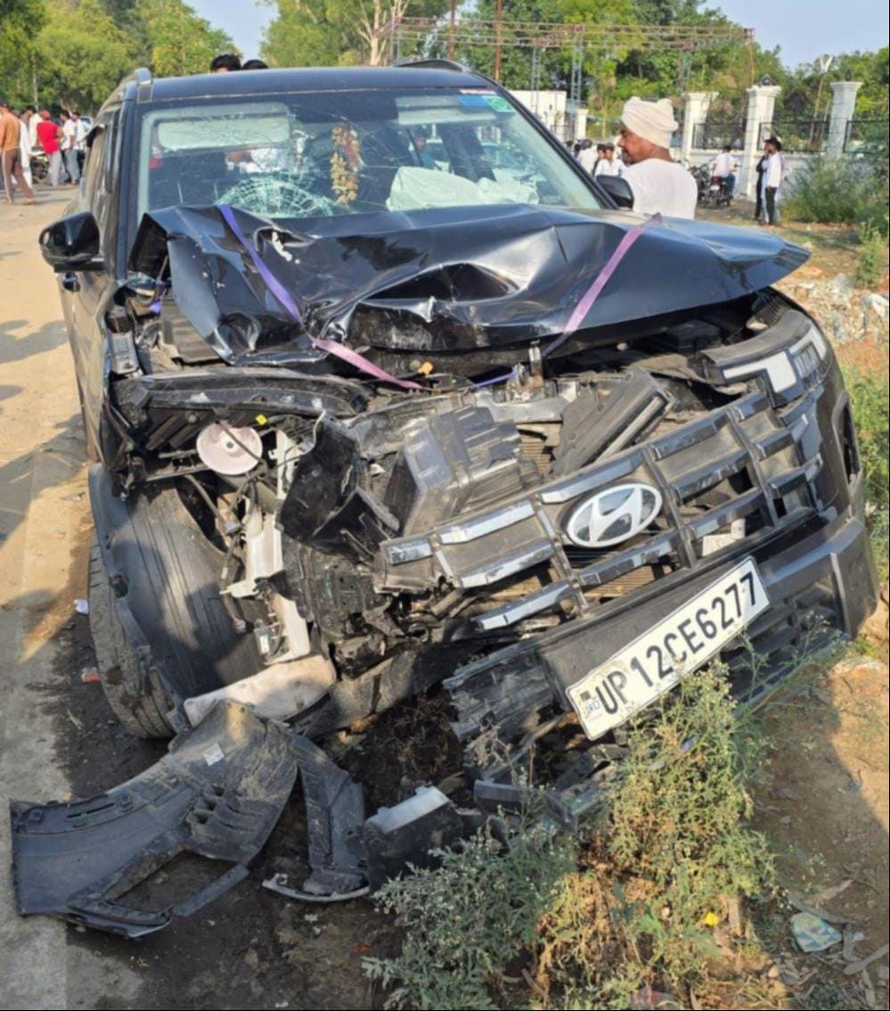 The police officer's wife was driving the car, the young man died in the collision