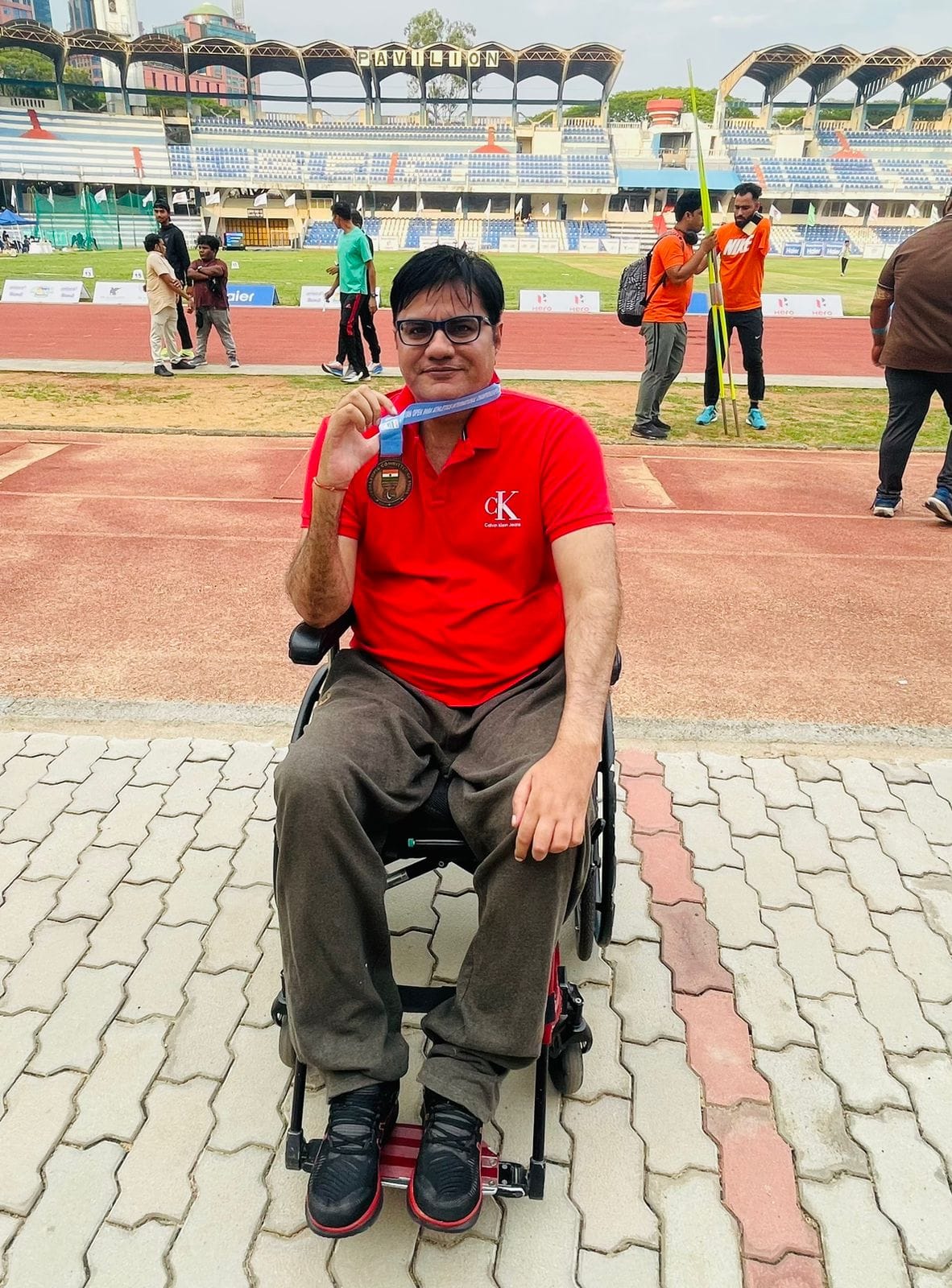 Amit Saroha wins bronze medal at the Indian Open International Championship.
