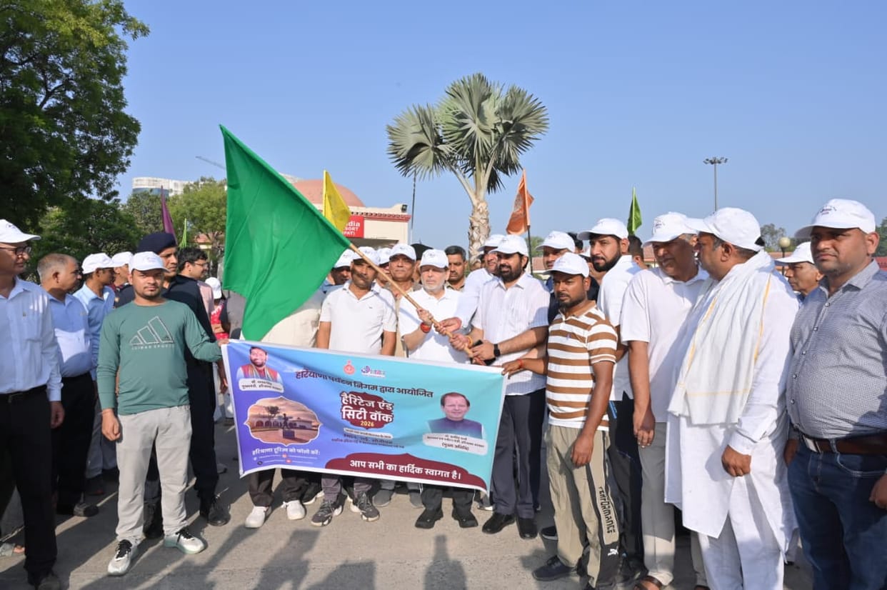 A Heritage Walk Sets Out with the Message of Connecting with One's Heritage.