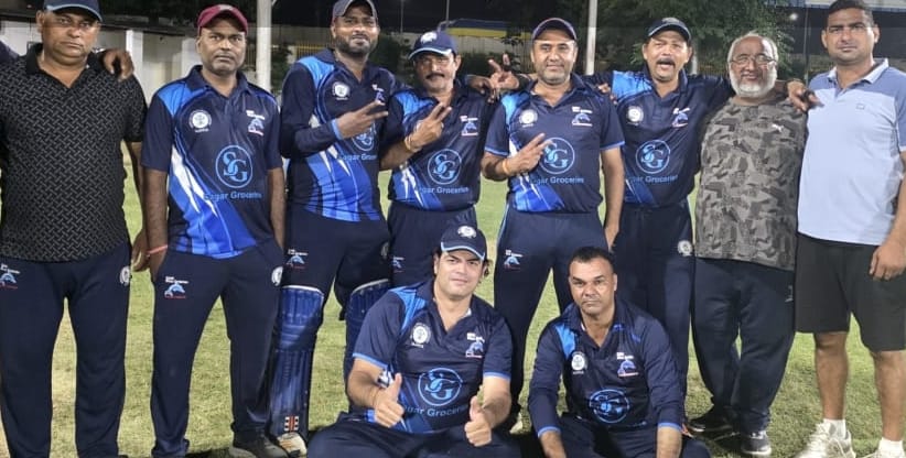 Hapur District Veteran Cricket Association won the match by four wickets