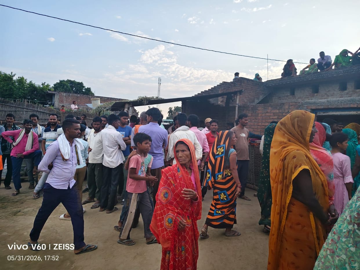 The family members sat on a protest by keeping the dead body demanding arrest
