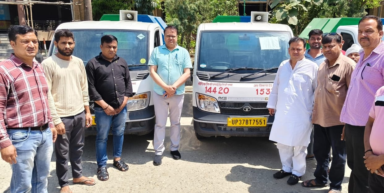The Municipal Chairman flagged off vehicles worth Rs 64 lakh