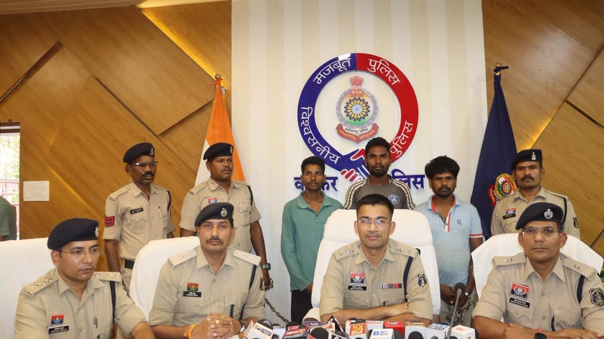 Major Police Breakthrough—3 Accused Members of Interstate Gang Arrested in 16 Theft Cases in Kanker
