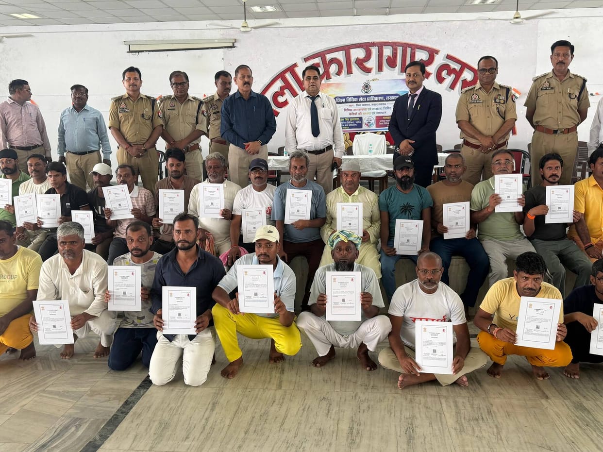 45 prisoners received honorarium and certificates after completing the training.