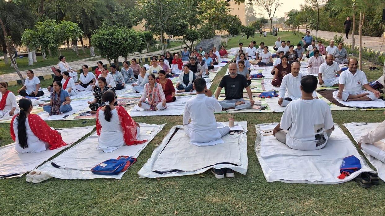 Awareness was created by telling the importance of yoga in the obesity prevention camp.