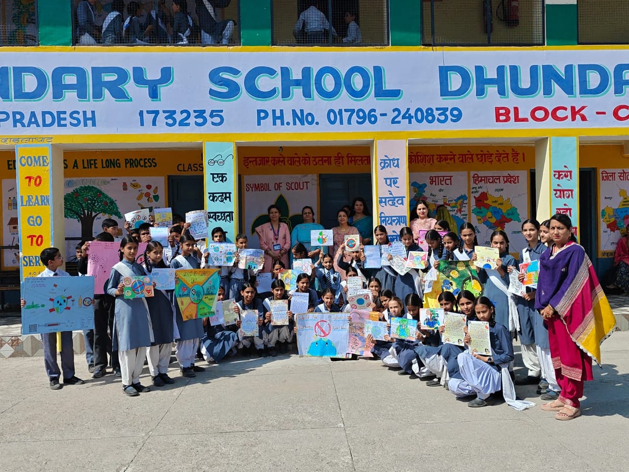 Awareness program on World No Tobacco Day at Dhundan School