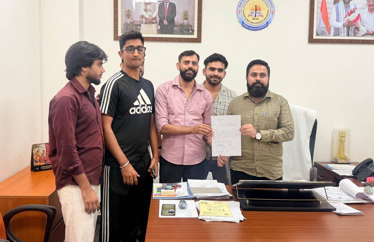 ABVP Protests Against CRSU's PG Admission Rules