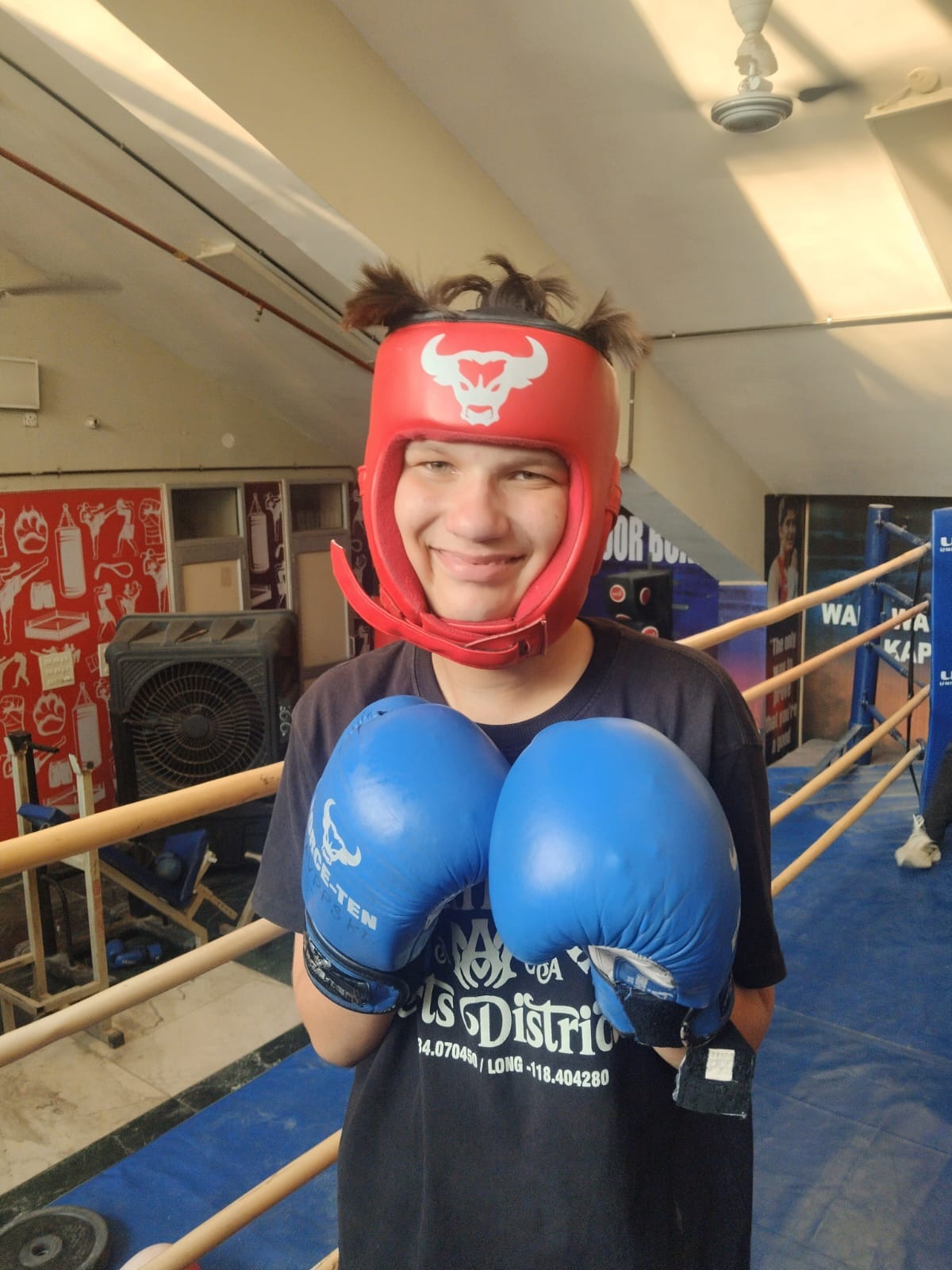 Akshama sweats it out in preparation for the Asian Boxing Championships