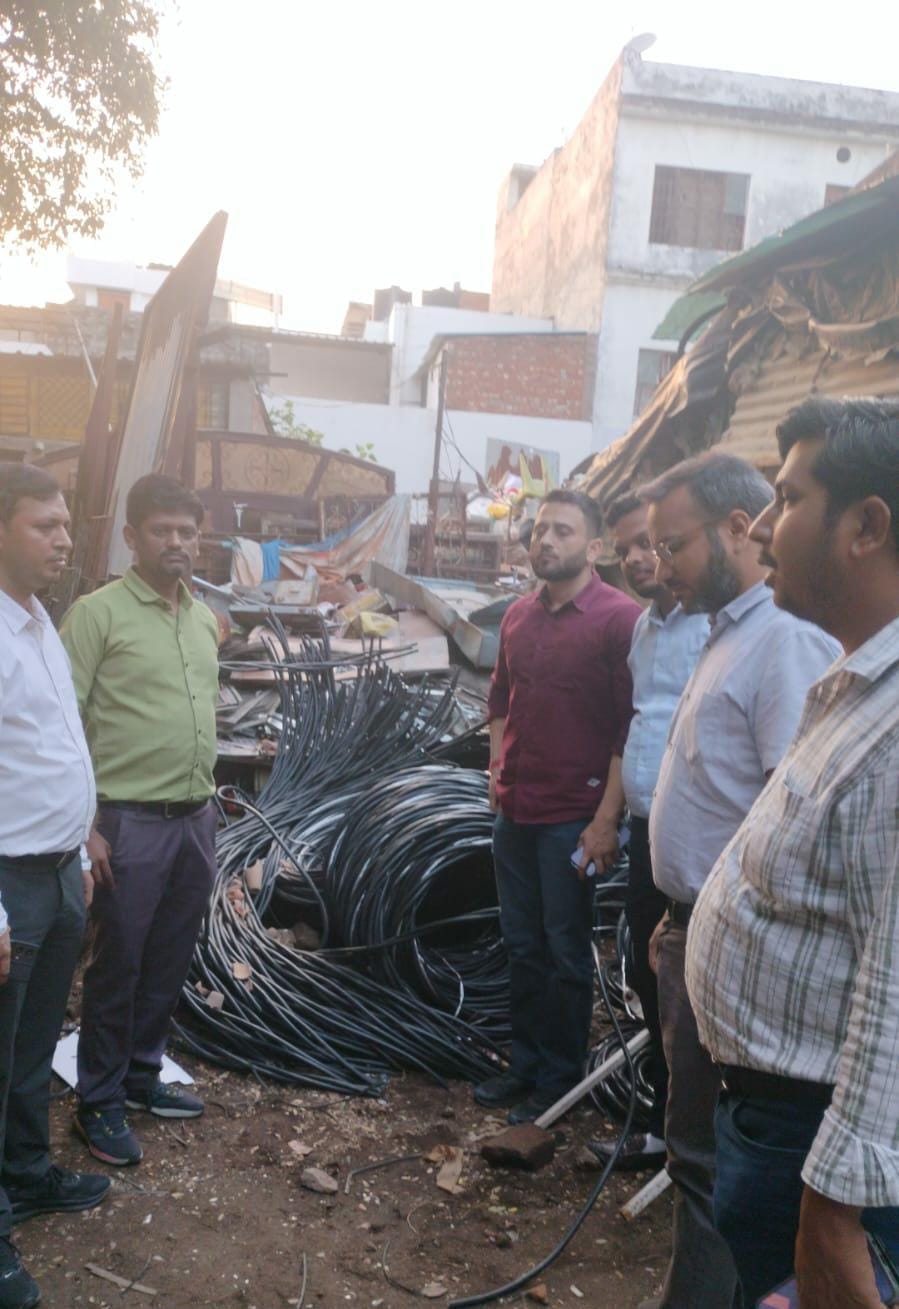 690 kg of government cables recovered from a scrap shop