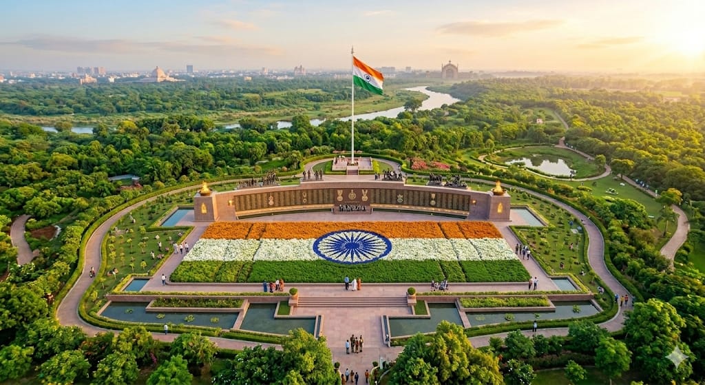 Vande Mataram Vatika will be dedicated to the martyrs in the shape of the tricolor.