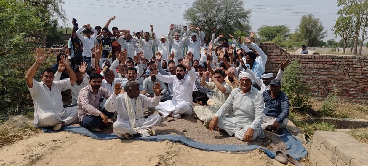 protest on jalghar