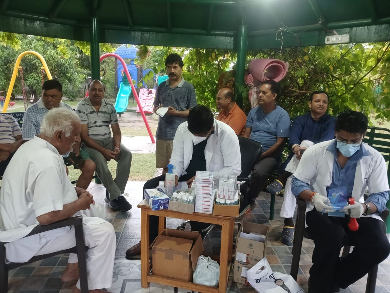 58 people were examined in the dental camp.