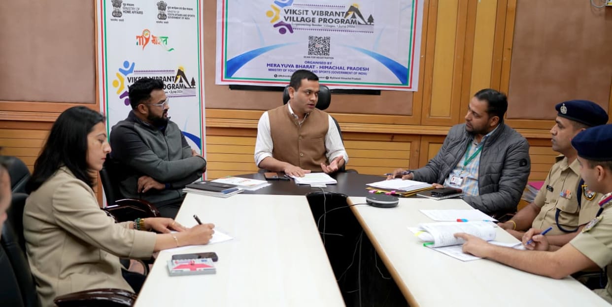 A meeting was held regarding the preparation of the Vibrant Village Programme-2026 developed in Reckong Peo