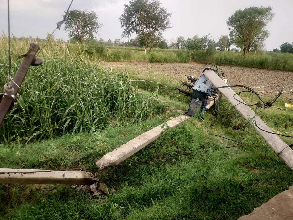300 Poles Snapped, 25 Transformers Damaged; Power Remains Out in Several Villages Even After 24 Hours