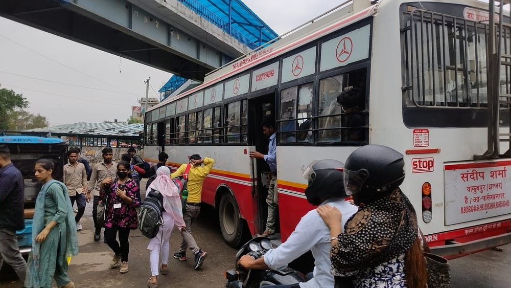 Private bus drivers are dropping passengers on the road
