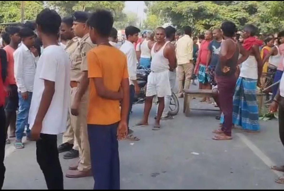 samastipur student of death truck vulnerable attracted Rural road jam