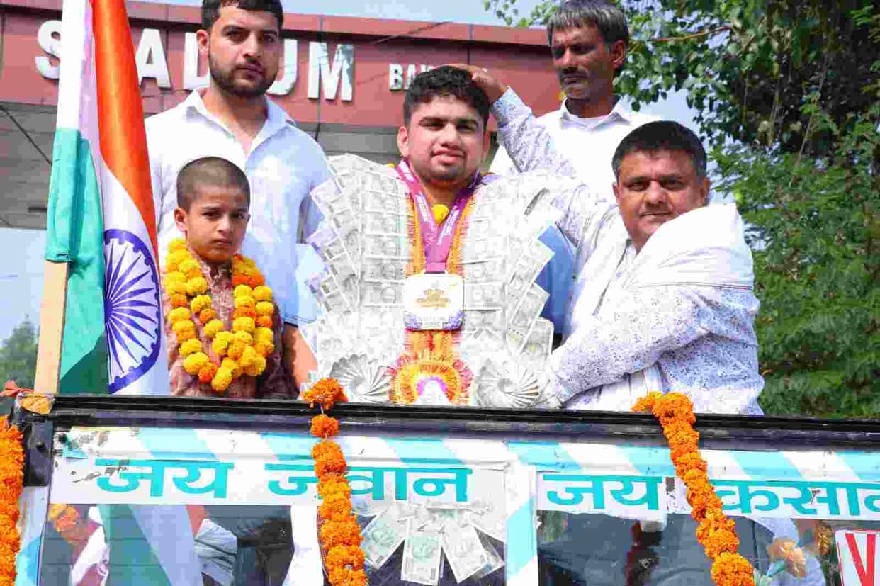 Under-17 Asian Championship gold medallist welcomed
