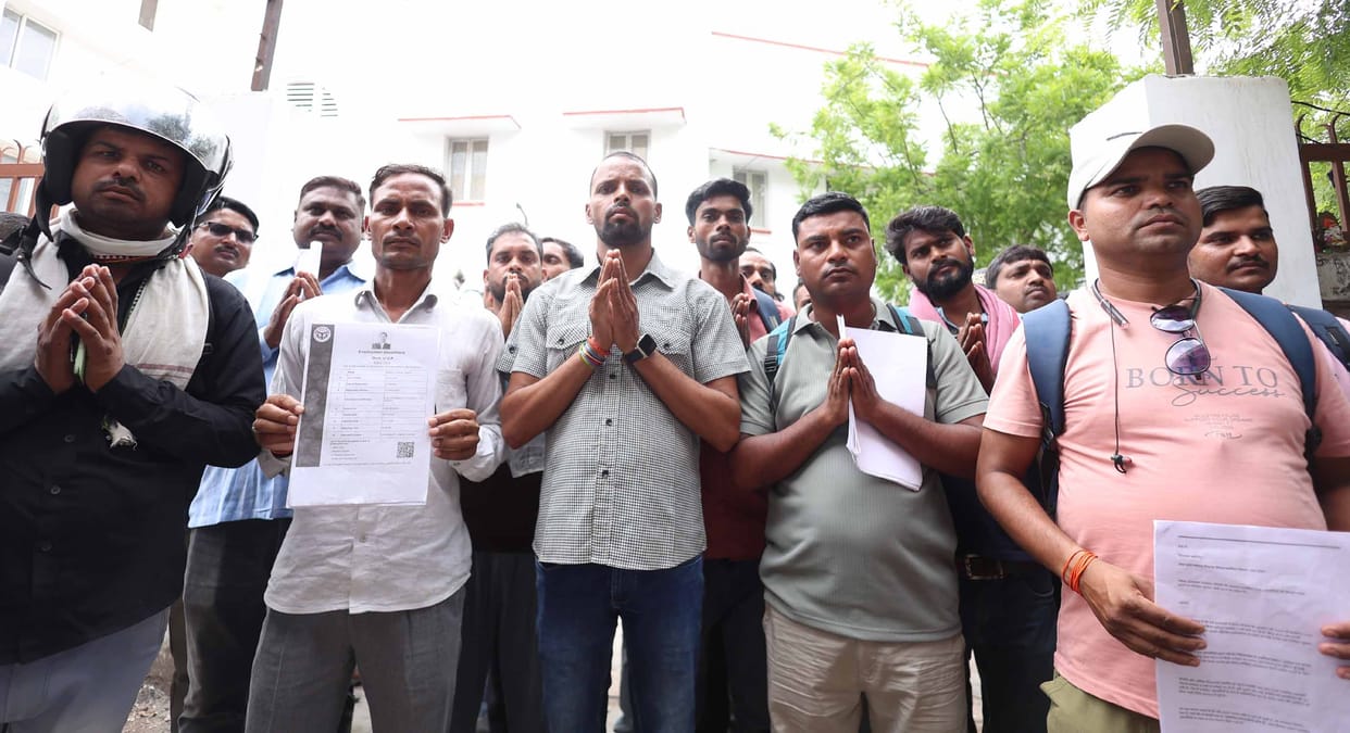 Candidates selected for the job in Israel surrounded the Employment Directorate.