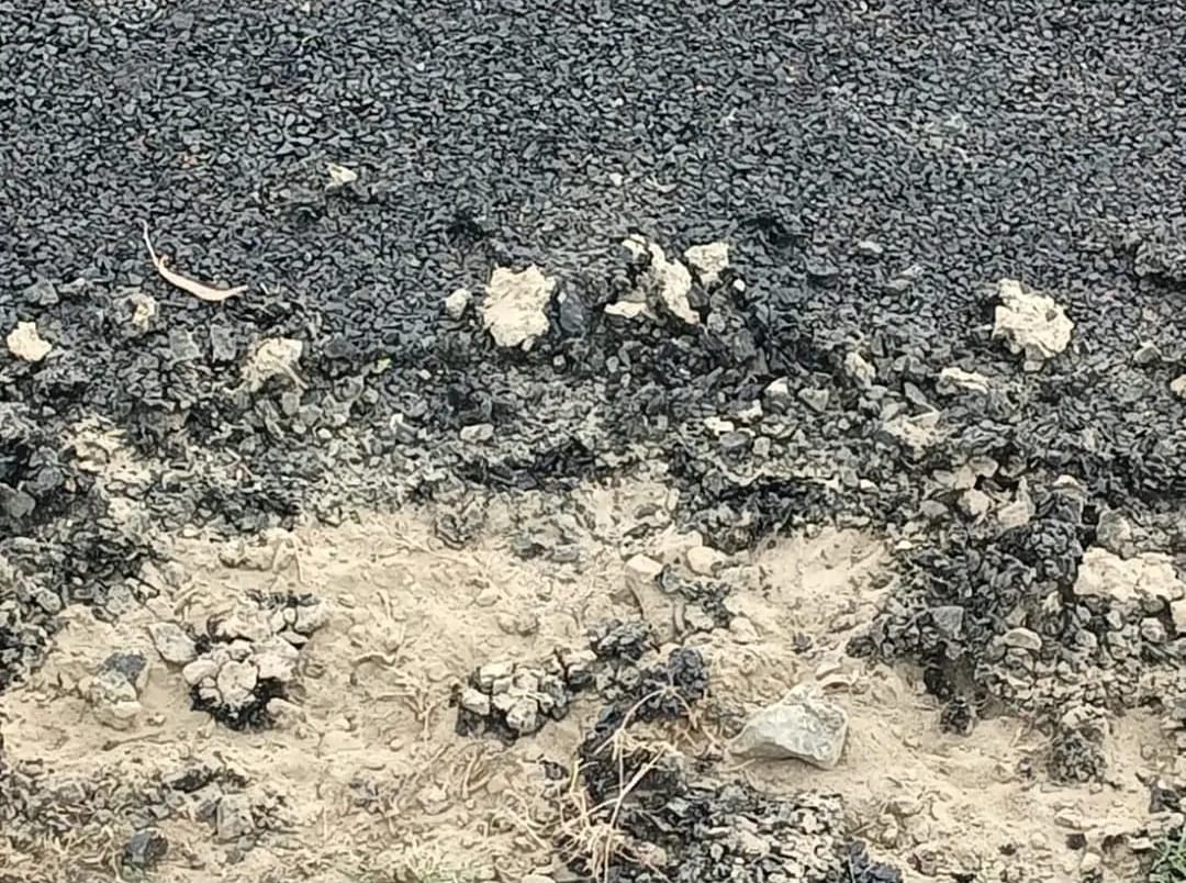 Questions raised on the quality of the newly constructed road