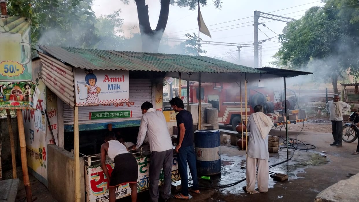Fire breaks out in confectionery shop, goods worth Rs 6 lakh burnt to ashes