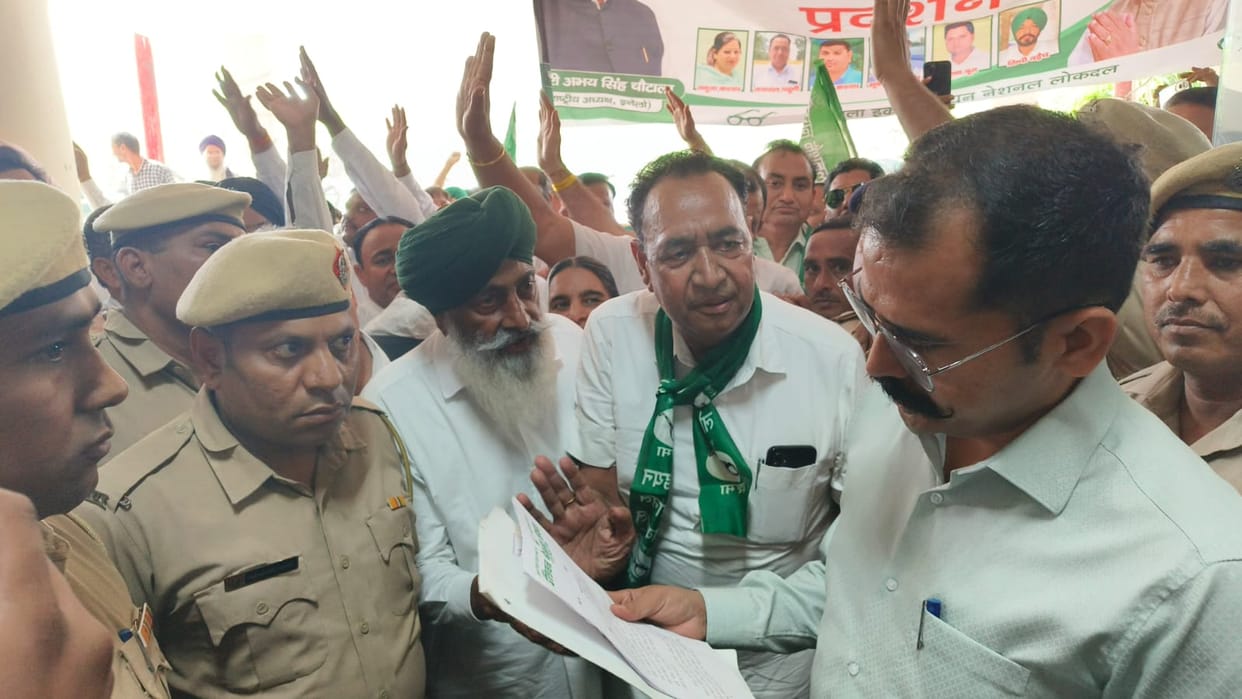 INLD protests against inflation and law and order