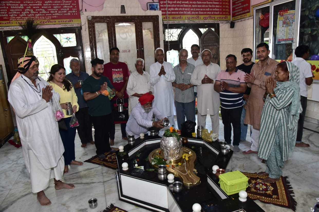 Worship performed at Dukhbhanjan Temple