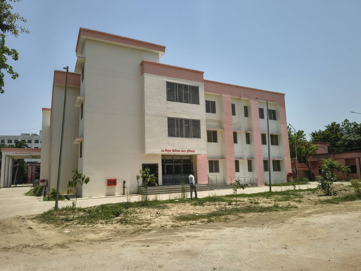 The critical care unit is not functioning due to lack of human resources and medical equipment.
