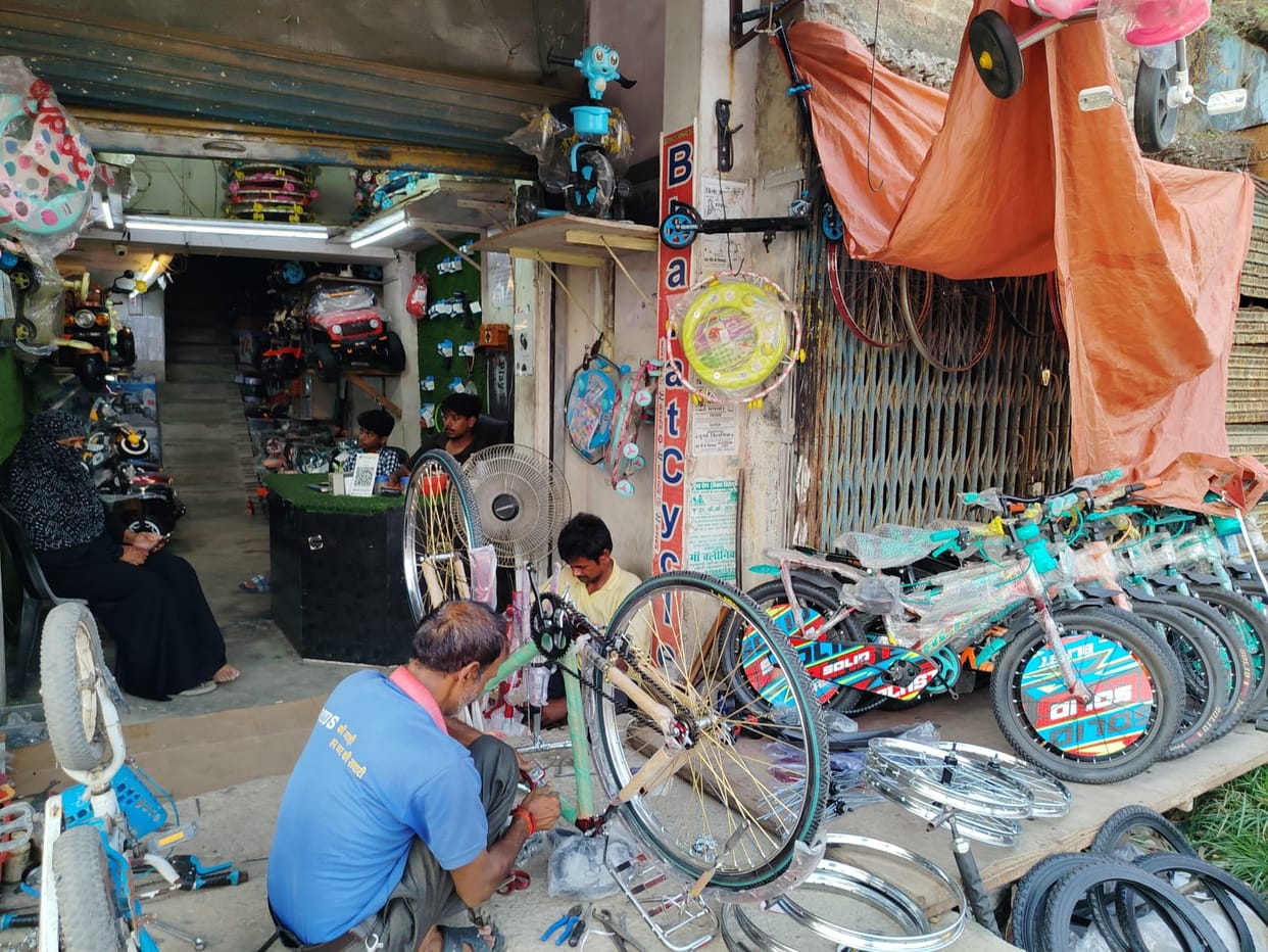 Cycling is becoming popular amid petrol and diesel shortages.