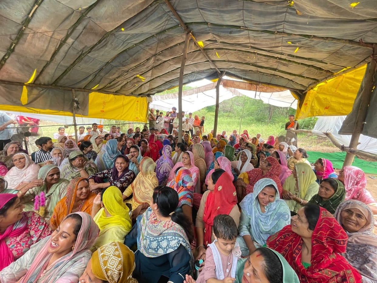 Women's protest against Dabhota Solid Waste Plant continues for the 16th day